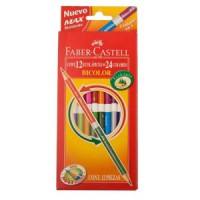 Lápices Faber Castell Bicolor x 12