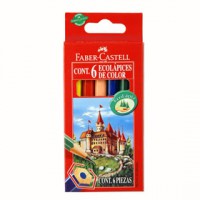 Lápices Faber Castell Cortos x 6