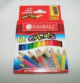 Lápices Simball x 12 Cortos C/Sacapuntas